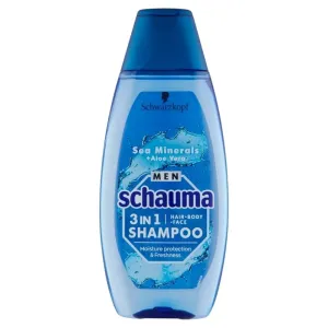 Schauma Shampoo für Männer 3v1 Sea Minerals + Aloe Vera (Hair Face Body Shampoo) 400 ml