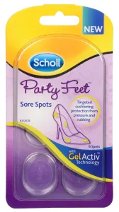 Scholl Party Feet Sore Spots Gelpad für die empfindlichen Stellen der Füße 6 St