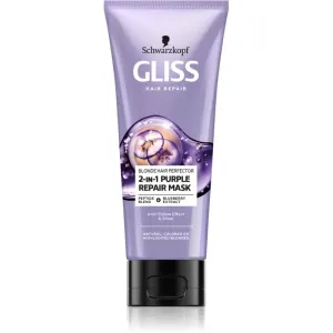 Schwarzkopf Gliss Blonde Hair Perfector regenerierende Maske für die Haare für blondiertes Haar oder Strähnchen 200 ml