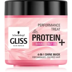 Schwarzkopf Gliss Protein+ aufhellende Hautmaske für gefärbtes und geschädigtes Haar 400 ml