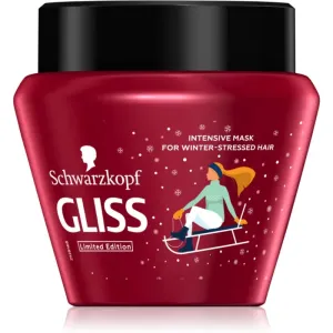 Schwarzkopf Gliss Winter Repair intensive regenerierende Maske für trockenes, gestresstes Haar 300 ml