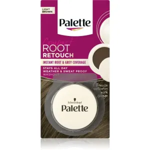 Schwarzkopf Palette Compact Root Retouch Haarfärbestift für Ansätze und graues Haar mit Pudereffekt Farbton Light Brown 3 g