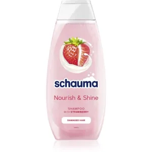 Schwarzkopf Schauma Nourish & Shine stärkendes Shampoo für beschädigtes Haar mit Erdbeerduft 400 ml