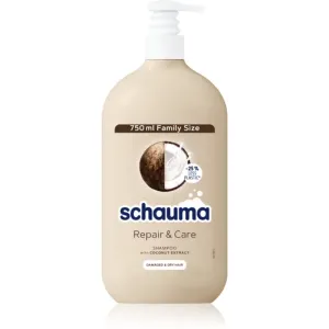Schwarzkopf Schauma Repair & Care Shampoo für trockenes und beschädigtes Haar mit Kokos 750 ml