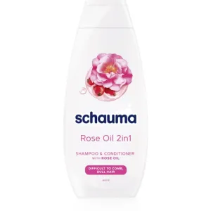 Schwarzkopf Schauma Rose Oil Shampoo und Conditioner 2 in 1 für die leichte Kämmbarkeit des Haares 400 ml