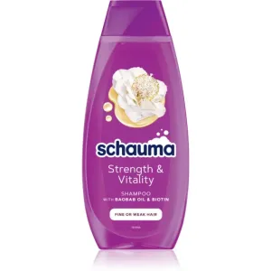 Schwarzkopf Schauma Strength & Vitality stärkendes Shampoo für sanfte und müde Haare 400 ml