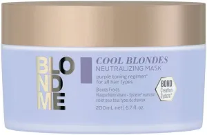 Schwarzkopf Professional BlondMe Cool Blondes Neutralizing Mask pflegende Haarmaske für platinblondes und graues Haar 200 ml