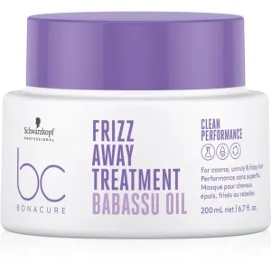 Schwarzkopf Professional BC Bonacure Frizz Away Treatment Maske für unnachgiebige und strapaziertes Haar 200 ml