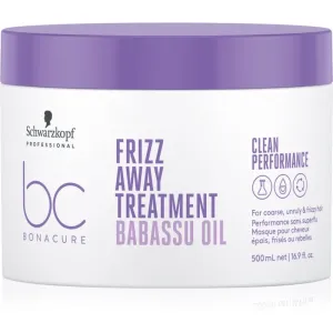 Schwarzkopf Professional BC Bonacure Frizz Away Treatment Maske für unnachgiebige und strapaziertes Haar 500 ml