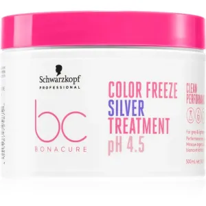 Schwarzkopf Professional BC Bonacure Color Freeze Silver Treatment pH 4.5 Clean Performance Haarmaske für die Neutralisierung der gelben Töne 500 ml