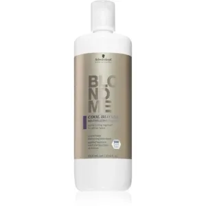 Schwarzkopf Professional Blondme Cool Blondes Shampoo zum Neutralisieren von Gelbstich für blondes und meliertes Haar 1000 ml