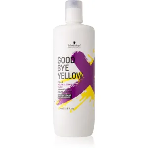 Schwarzkopf Professional Goodbye  Yellow Shampoo zum Neutralisieren von Gelbstich für gefärbtes Haar oder Strähnen 1000 ml
