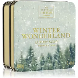 Scottish Fine Soaps Winter Wonderland Luxury Soap luxuriöse Feinseife in blechverpackung Cinnamon, Dried Fruits & Vanilla 100 g