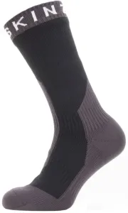 Sealskinz Waterproof Extreme Cold Weather Mid Length Sock Black/Grey/White S Fahrradsocken