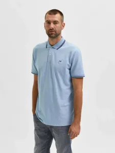 Selected Homme Haze Polo T-Shirt Blau