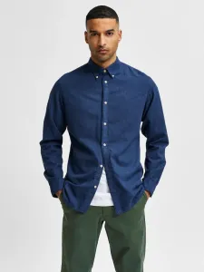 Selected Homme Slim Flannel Hemd Blau #921812