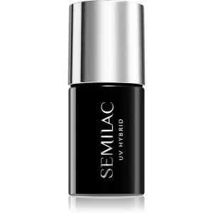 Semilac UV Hybrid Extend Care 5in1 Gel-Nagellack mit nahrhaften Effekt Farbton 804 Glitter Soft Beige 7 ml
