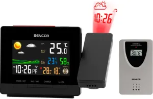 Sencor Wetterstation mit Projektion und Funksensor SWS 5400