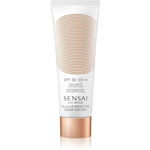 Sensai Silky Bronze Cellular Protective Cream for Face SPF 50 Antifalten Sonnencreme SPF 50 50 ml