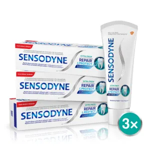 Sensodyne Repair & Protect Extra Fresh Zahnpasta zum Schutz von Zähnen und Zahnfleisch 3 x 75 ml