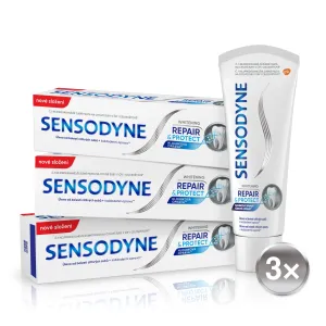 Sensodyne Repair & Protect Whitening bleichende Zahnpasta für empfindliche Zähne 3x75 ml #318086