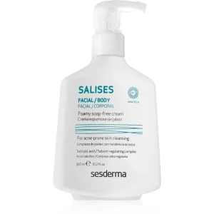 Sesderma Antibakterielles Reinigungsgel für Gesicht und Körper Salises (Foamy Soap-Free Cream) 300 ml