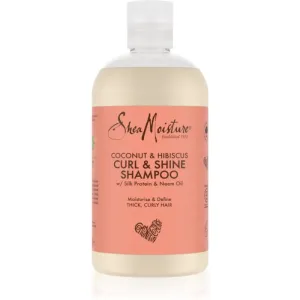 Shea Moisture Coconut & Hibiscus Feuchtigkeit spendendes Shampoo für welliges und lockiges Haar 384 ml