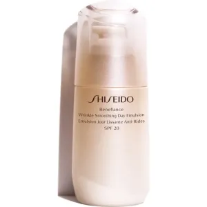 Shiseido Benefiance Wrinkle Smoothing Day Emulsion schützende Emulsion gegen Hautalterung SPF 20 75 ml