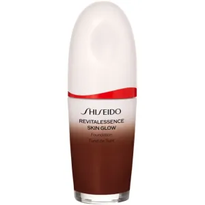 Shiseido Revitalessence Skin Glow Foundation Leichtes Make-up mit aufhellender Wirkung SPF 30 Farbton Mahogany 30 ml