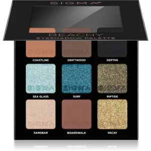 Sigma Beauty Party on The Go Lidschatten-Palette Farbton Beachy 9 g
