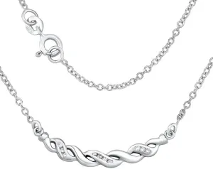 Silvego Silberne Halskette ASPEN mit Zirkonen ZTJ41031