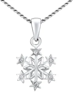 Silvego Silber Halskette Schneeflocke ZTJ81189VSW (Kette, Anhänger)