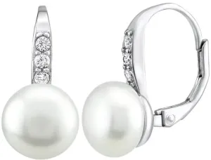 Silvego Silberne Ohrringe CASSIDY mit weißer Naturperle LPSP0639