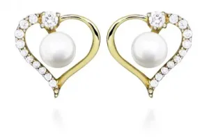 Silver Cat Romantische vergoldete Ohrringe mit Zirkonia SC518