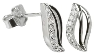 Silver Cat Silberne Ohrringe mit Kristallen SC039