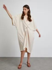 SIMPO Marrakesh Long & Slim Kleid Beige