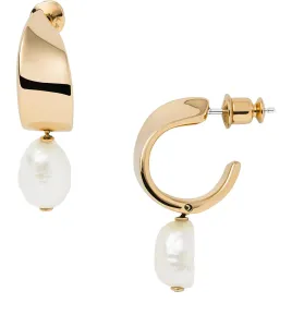 Skagen Charmante vergoldete Ohrringe mit echten Perlen SKJ1394710