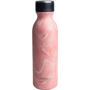 Smartshake Bohtal Wasserflasche aus rostfreiem Stahl Farbe Pink Marbel 600 ml