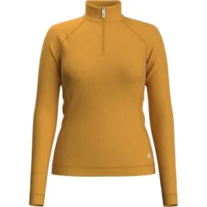 Smartwool W CLASSIC THERMAL MERINO BL 1/4 ZB Damenshirt, gelb, größe L