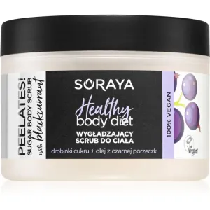 Soraya Healthy Body Diet Zuckerpeeling für zarte Haut Black Currant Oil 200 ml