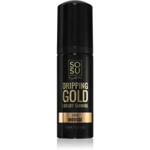 Dripping Gold Luxury Tanning Mousse Dark Selbstbräunungsschaum für markantere Bräune 150 ml