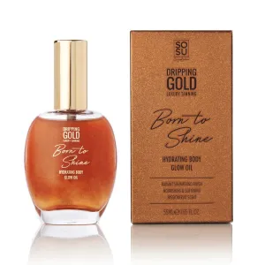 Dripping Gold Feuchtigkeitsspendendes Körperöl mit Glitter Bronze Dripping Gold Born to Shine (Hydrating Body Glow Oil) 50 ml