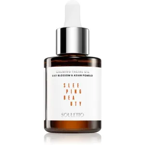Souletto Lily Blossom & Asian Pomelo Calming Facial Oil nährendes Öl für die Haut für die Nacht 30 ml #346920