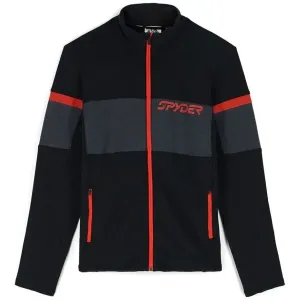 Spyder Speed Full Zip Mens Fleece Jacket Black/Volcano L Jacket