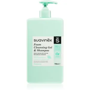 Suavinex Foam Cleansing Gel & Shampoo Schaum Shampoo für Kinder ab der Geburt Baby Cologne 750 ml