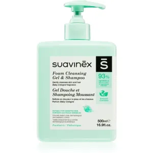 Suavinex Syndet Foaming Gel-Shampoo Schaum Shampoo für Kinder ab der Geburt Baby Cologne 500 ml