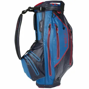 Sun Mountain H2NO Elite Cart Bag Navy/Cobalt/Red Golfbag