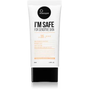 SUNTIQUE I'M SAFE For Sensitive Skin 100 % mineralische Schutzcreme für Gesicht und Körper SPF 35 50 ml