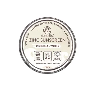 Suntribe Zinc Sunscreen ralisierende schützende Creme für das Gesicht und Körper SPF 30 Original White 45 g