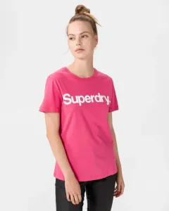 SuperDry Flock T-Shirt Rosa